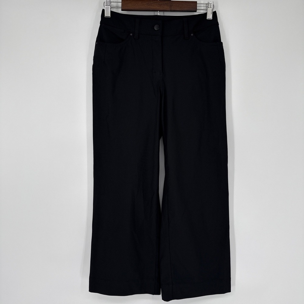 Lululemon Women's Size 26 Black City Sleek 5 Pocket Wide Leg High Rise‎ Pants